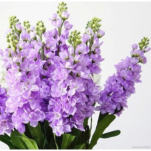 Hyacinth Violet Flower Fake Silk Artificial Flowers Mariage Birthday Party Bridal Floral Home Decoration Ornamental Flores