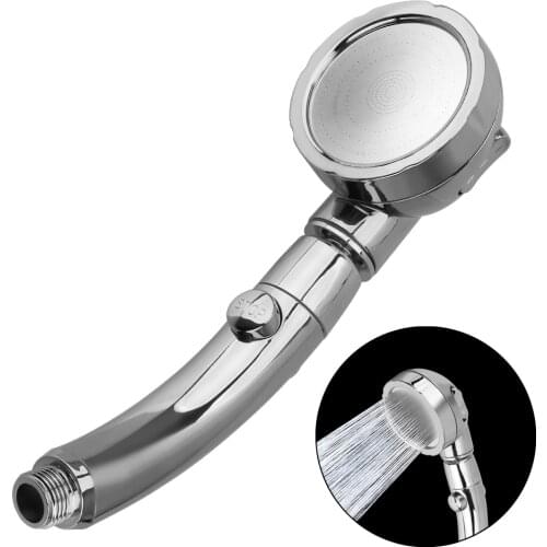 HILIFE 360 Degrees Rotating Handheld Shower Head Adjustable Water Saving Shower Head 3 Spray Setting with ON/OFF Pause Switch