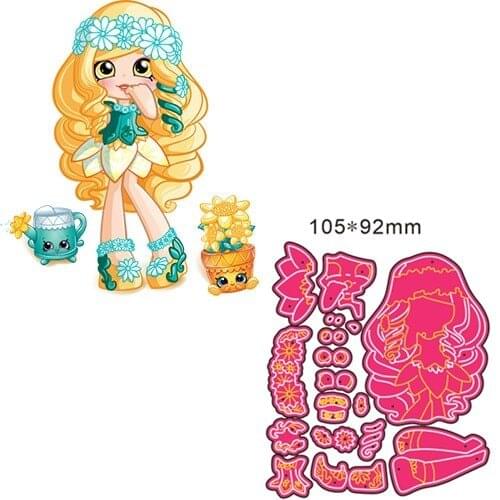 Metal Cutting Die girl DIY Scrapbooking Paper Cards Decorative Craft Embossing