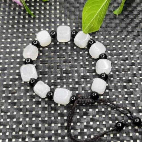 Genuine Natural Jade Bracelet Women Mens Fine Jewelry Bangle Real Jades Stone Beads Beaded Adjustable Bracelets Lady Accessories