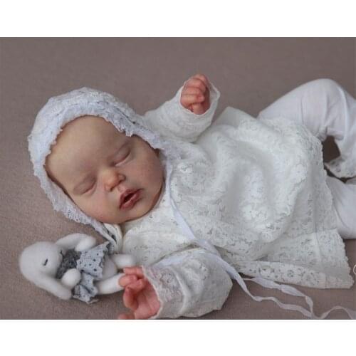 New Product Closed Eyes 22Inch Alexis Reborn Doll Kit Unpainted DIY Self-Assembled Doll Accessories