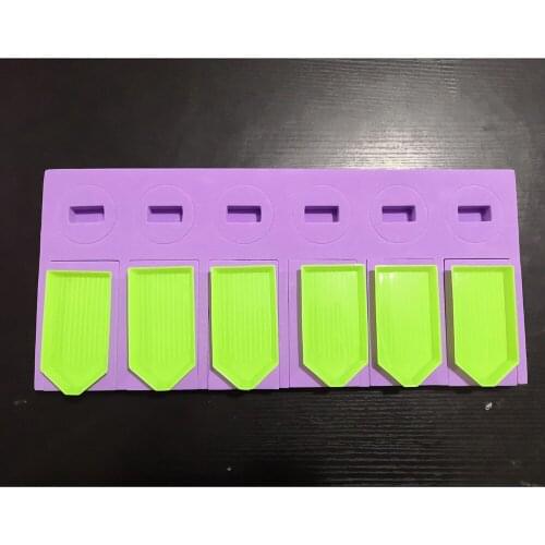 New 6 Grid Diamond Painting Tool Container Diamond Embroidery Tray Organizer Holder Accessory Mosaic Convenience Christmas Gift