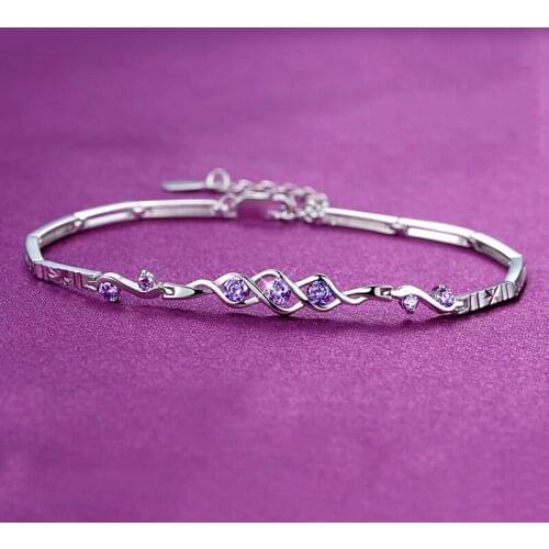 Original AIDEVER Female fashion Sweet Temperament Jewelry Accessories Silver Plated bracelet bangle luxury design best gift