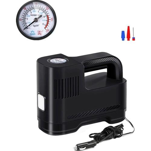 Portable Car Air Compressor DC 12V Digital Tire Inflator Air Pump 100PSI Auto Air Pump For Car Motorcycle LED Light Tire Pump