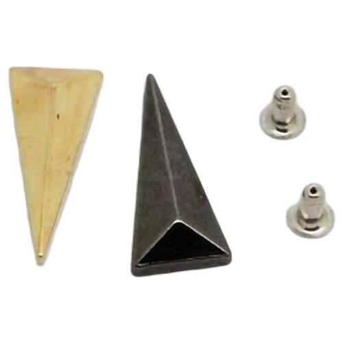 Delta Arrow Head Spike Pyramid Garment Rivets Cap Stud For Leather Craft Wallet Bag Hat Shoe Jeans Chocker Jewelry Accessories