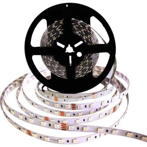Promotion price DC24V led strip 5050 SMD 5M 300led 60led/M RGB flexible led ribbon non-waterproof indoor decoartion