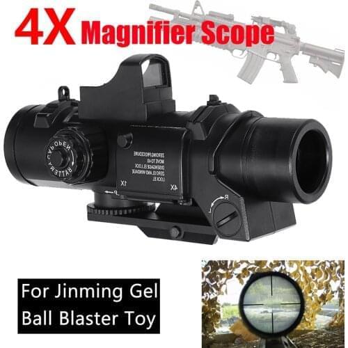 X Magnifier Scope Red Dot Sight For Jinming Gel Ball Blaster Water Accessories Of Gel Ball Blaster Toy Outgoing Outdoor toys