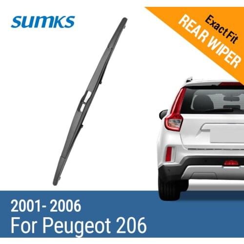 SUMKS Rear Wiper Blade for Peugeot 206 2001 2002 2003 2004 2005 2006