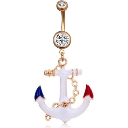 Fanpeijy Sexy Dangling Belly Button Rings 14g Women Body Navel Piercing Jewelry Ear Nail Nombril Ombligo Belly Bar Kit For Party