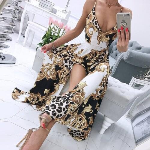 New Summer Dresses for Women Bohemian Elegant Romantic Party Maxi Dress Vintage Leopard Floral Print Dresses Sexy Women Dress