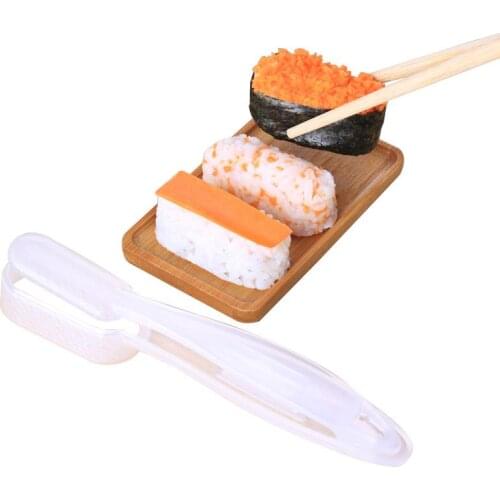 1pc Sushi Mold Creativity DIY Plastic Rice Ball Making Mold Sushi Press Mold With Long Handle Kitchen Sushi Tools Accessories