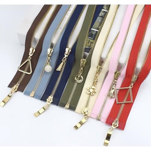 1pc Meetee 5# Metal Zipper Open-end DIY Sewing Tailor Crafts Clothing Bags Pocket Accessories DIY Garment Luggage Zipper ZA429