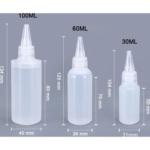 10PCS Plastic Small Squeeze Bottles and Caps Food Grade container for Icing Cookie Decorating/Condiments/Arts and Crafts