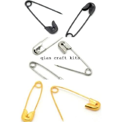 3000pcs mix color gold,dull silver,black Tone Safety Pins Findings 20-23mmx5mm lead and nickle free or you pick color
