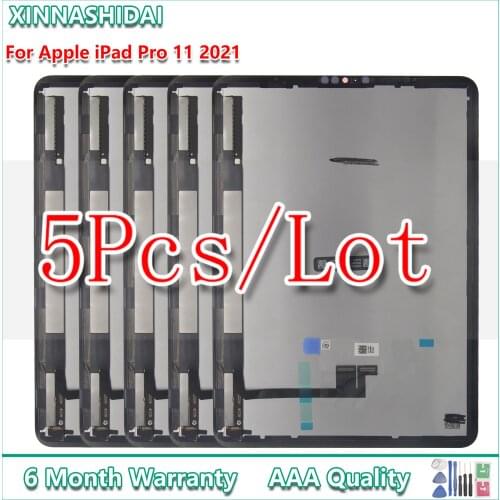 5 Pcs For Apple iPad Pro 11 2021 A2301 A2459 A2460 Touch Screen Digitizer Assembly Replacement For iPad Pro 11 3rd generation