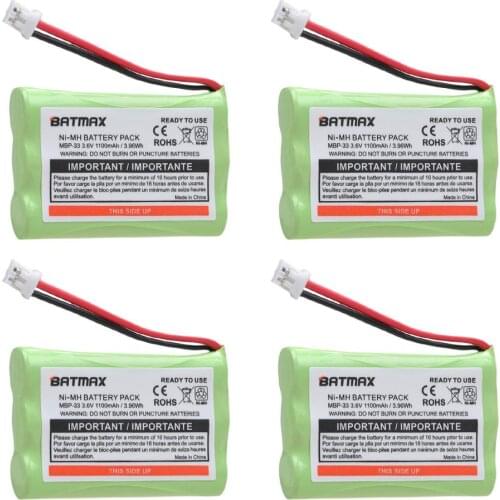 Batmax 1100mAh MBP33 MBP-33 Battery for Motorola MBP-33 MBP33S MBP36 MBP36S MBP36PU MBP43 CB94-01A