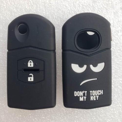 Car Key Cover Cap Sticker For Mazda 3 5 6 Flip Cover Silicone Key Remote Protector Holder 2 Button Keyless