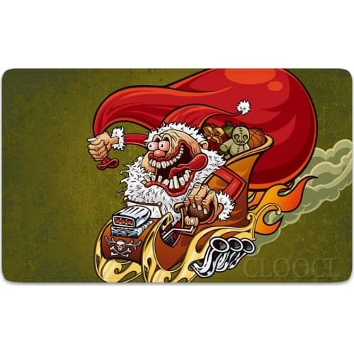 CLOOCL Christmas Doormats Cartoon Snowman Snowflake Christmas Tree 3D Print Indoor Hallway Mats Festival Home Textil