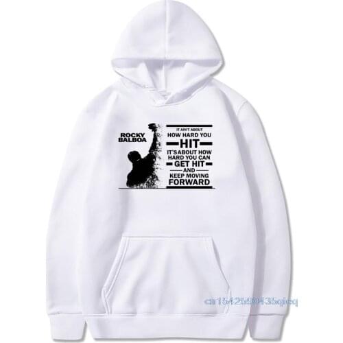Designer Men Hoodies Cotton Boxer ROCKY BALBOA Tops Hooded Old Letter Print Hoodies High Quality Fighter Club Group Sweatshirt