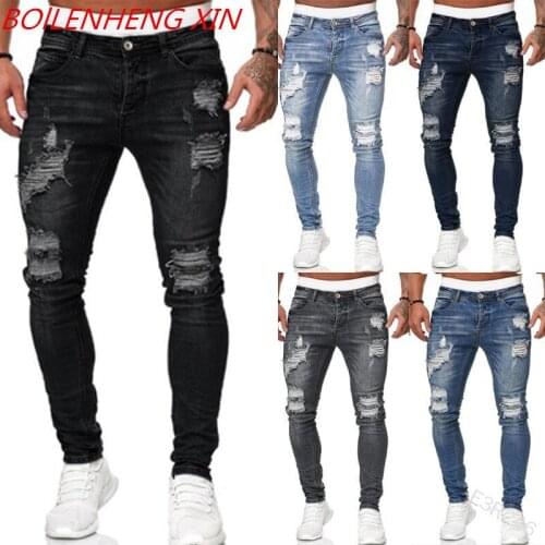 2021 Springtime Retro Fashion Men Light Blue Wash Washed Denim Jeans Vintage Straight Slim Fit Button Jogging Jean Pants