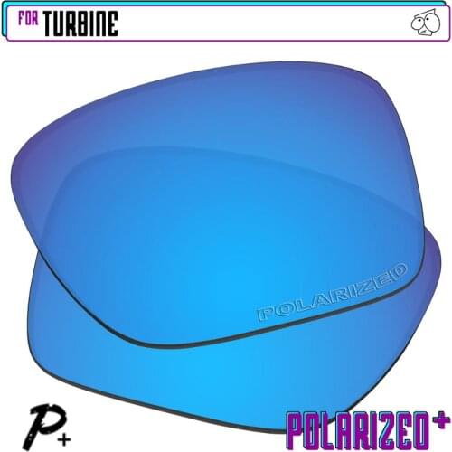 EZReplace Polarized Replacement Lenses for - Oakley Turbine Sunglasses - Blue P Plus