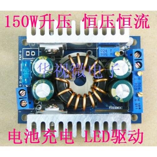 DC-DC boost module 150W high power boost constant current solar battery charging LED driver
