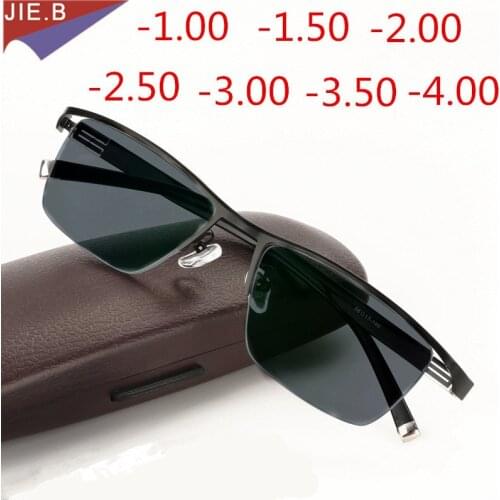 New Myopia business photochromic sunglasses finished women men myopia glasses frame lenses myopia sunglasses myopia glasses