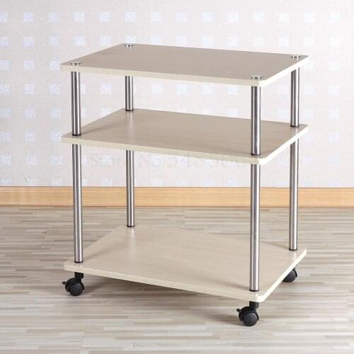 Creative Tea Table Living Room Small Coffee Table Assembly Small Square Table Simple Tea Table With Wheel Balcony Table