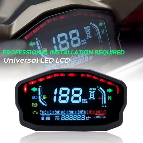 Motorbike Modified Color Screen LCD Digital Instrument Shockproof Anti-glare Professional LED Speedometer Odometer