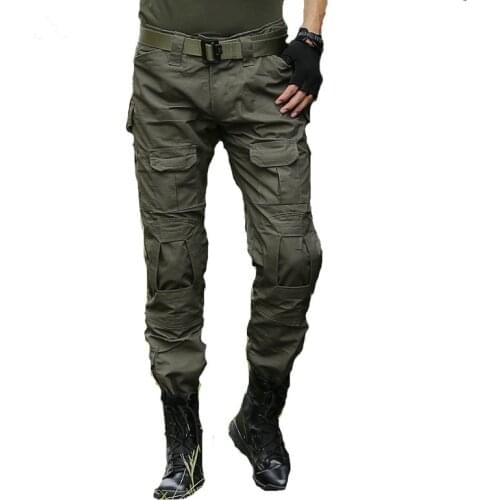 Men Military SWAT Combat Tactical Pants Camo Cargo Pants Mens Airsoft Paintball Slim Casual Camouflage Cargo Long Trousers