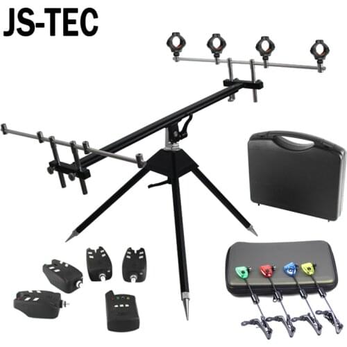 Fishing Swinger Set LED Indicator Rod Holder Accessory Aluminum Fishing Rod Pod for Carp Fishing Bite Alarm A511