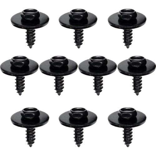 Hex Head Self-Tapping Screw Set Of 10 Fender Liner Air Duct Splash Shield Trim For BMW E38 E39 E46 E60 E65 E90 E92 M3 M5 X5 X3