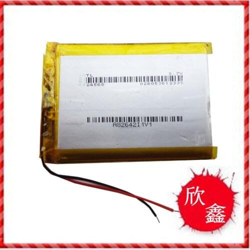 3.7V polymer lithium battery 724568P 2600mAh new A large capacity mobile power core Rechargeable Li-ion Cell