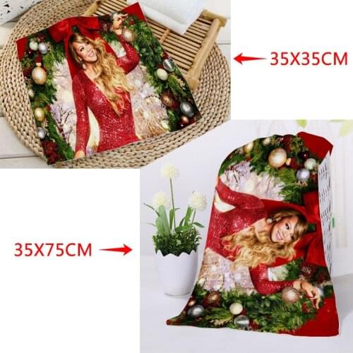Mariah Carey Towels Square rectangle Towels Size 35x35cm 35x75cm Microfiber Fabric Face Towel Custom logo