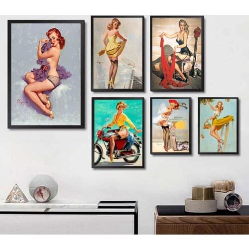 World War II Sexy Girl high definition poster White cardboard paper printed painting sexy lady art poster wall sticker Part 2