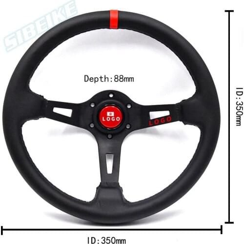 Car Accessories Red Drift For Racinging Modified Auto Styling Turning Steering Wheel