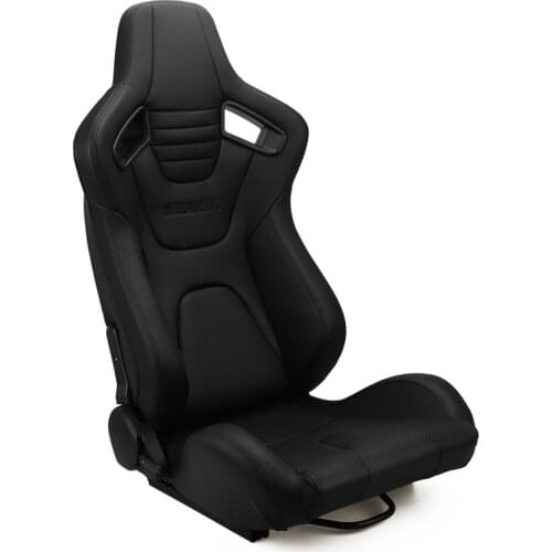 Universal Adjustable Racing Seat for Sport Car Simulator Bucket Seats Black-Red PVC Leather Racing car seat