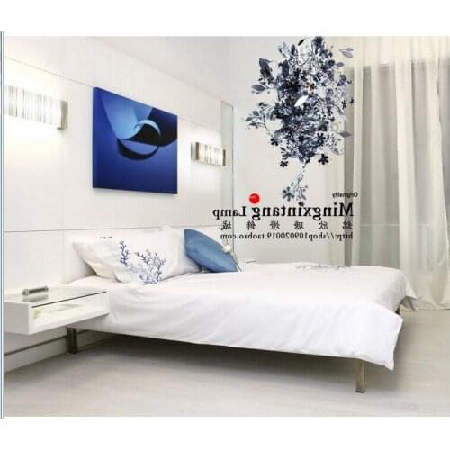 Modern Suspension Luminaire Lamparas American Iron Flower Pendant Light Dining Room Bedroom Light Bed deco chambre