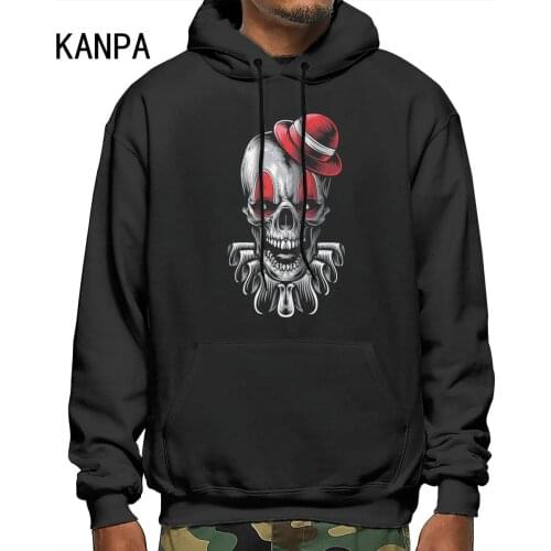 Hooded skull clown Mens 3D Hooded Sweatshirt Fashion Clown Digital Print Party Theme Skull Winter And Autumn Outfit
