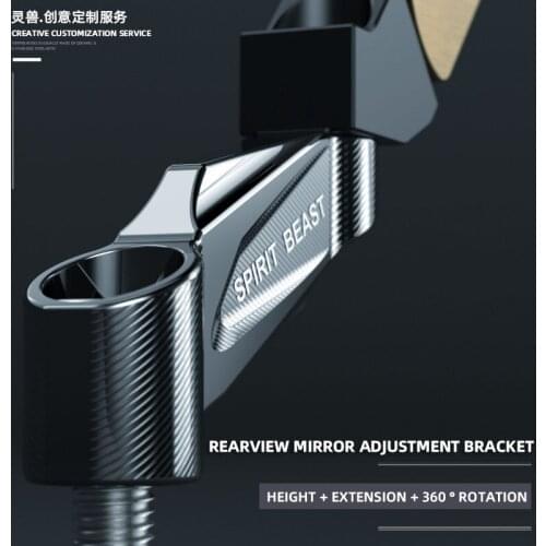 Rearview Mirror Heightening and Outward Moving Bracket Refitting Motorcycle General Accessories Extension Bar Of Rearview Mirror