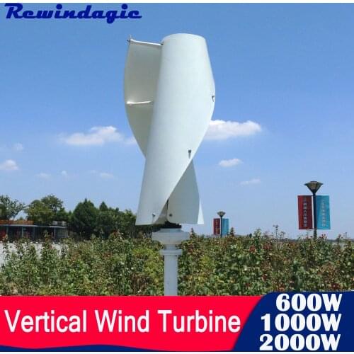 Free Energy Windmill 1000W 2000W 600W 400W Vertical Wind Turbine Generator 12v 24v 48v 96v 3 Phase Axis Maglev Generator Homeuse