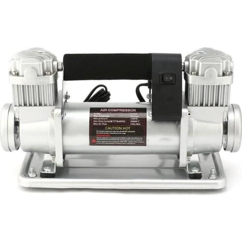 JM-F140 24V/12V Metal Double Cylinder Air Pump 480W High-Power Car Air Pump High-Pressure Pump 150-200PSI Air Pressure