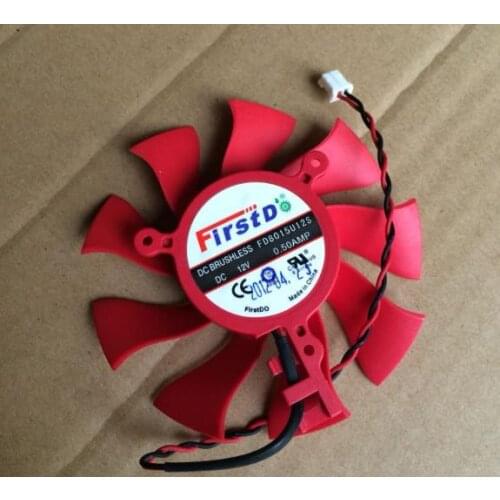 XFX HD4860 HD4890 FD8015U12S 12V 0.50A 2-line graphics card fan blade