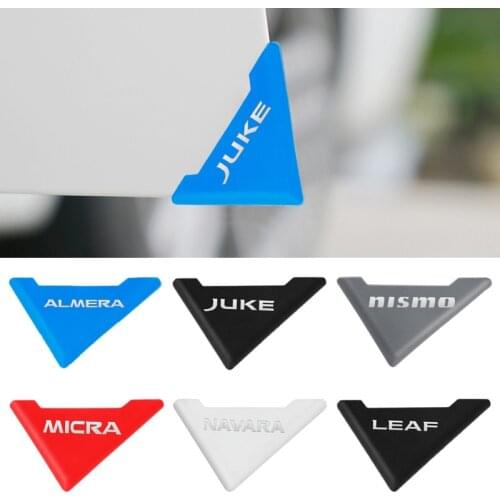 2pcs Car Door Corner Bumper Buffer Protection Scratch Protector for Nissan Nismo X-trail Almera Qashqai Tiida Juke navara