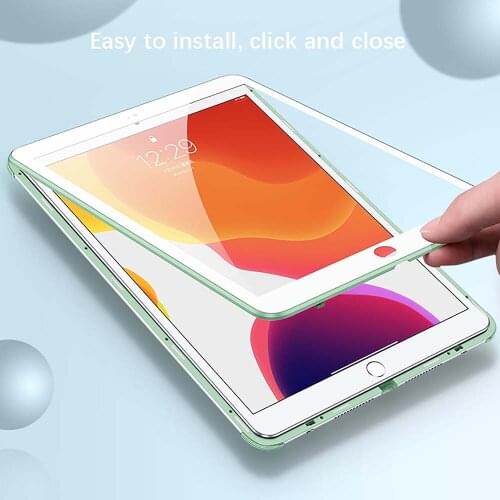 Protection Metal Glass Shell Protective Cover Case Double-sided All-inclusive for IPad Series Magnetic Adsorption