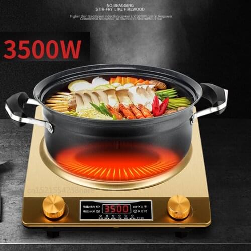 Golden Concave Induction Cooker High-power Special Commercial Household Fried Concave Stove with Pot