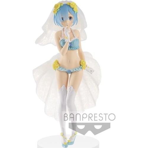 100% Original Banpresto EXQ Collection Figure - Wedding Rem from "Re:ZERO -Starting Life in Another World"