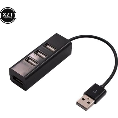 2019 Mini USB 2.0 4 Port USB Hub Splitter Hub Adapter For PC Computer For Portable Hard Drives