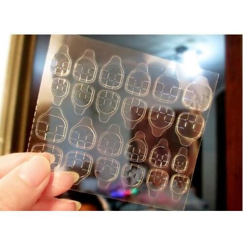 24 Tips Strong Ultra Thin Double Side Adhesive Stickers False Nail Tips