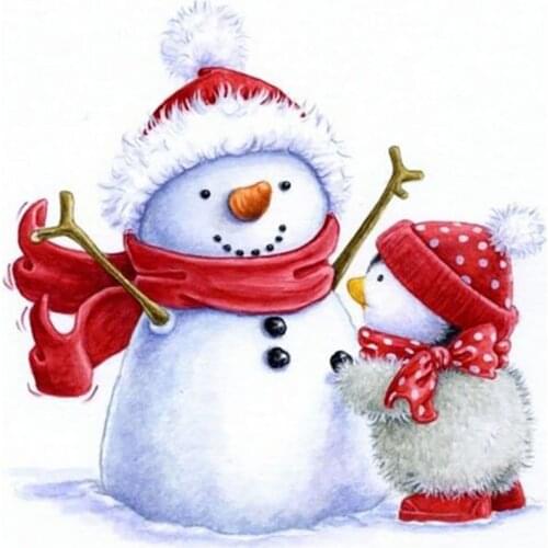 Diy 5d Diamond Painting "Christmas snowman" Cross Stitch Square pebble Round Diamond Embroidery Handwork